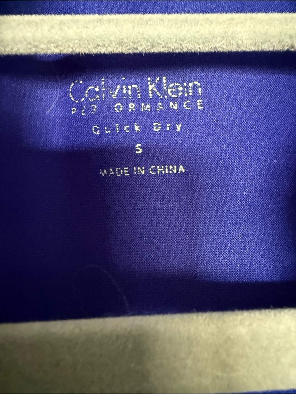 Calvin Klein Royal Blue Zip-Front Ruched Jacket - Picture 4 of 5
